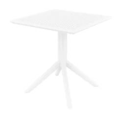 Sky Petite table de jardin carrée en résine