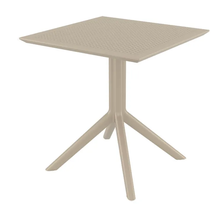 Sky Petite table de jardin carrée en résine