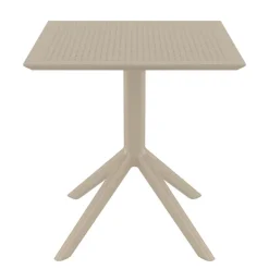 Sky Petite table de jardin carrée en résine