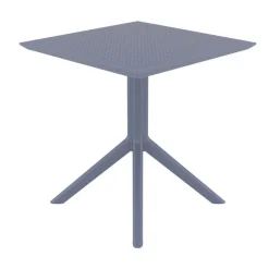 Sky Petite table de jardin carrée en résine