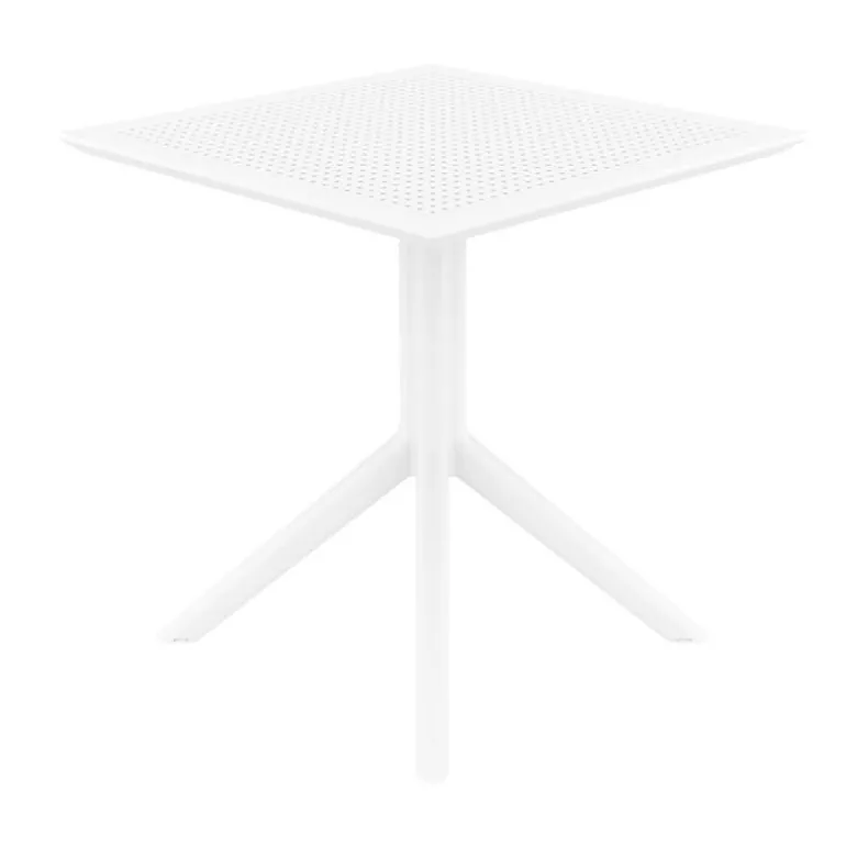 Sky Petite table de jardin carrée en résine