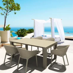 Sky Pro Fauteuil de jardin moderne empilable coque microperforée en polypropylène