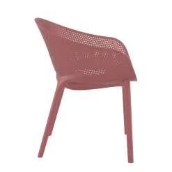 Sky Pro Fauteuil de jardin moderne empilable coque microperforée en polypropylène