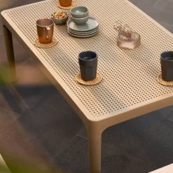 Sky Table basse de jardin rectangulaire en résine