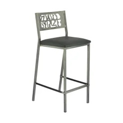 Slide Carrier® Tabouret moderne snack en synthétique et métal