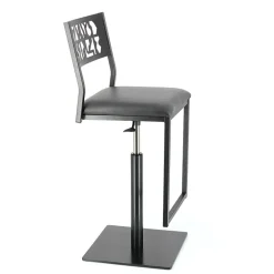 Slide Carrier® Tabouret pivotant et réglable en hauteur style industriel