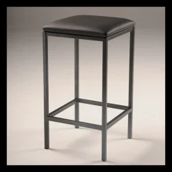 Slide Carrier® Tabouret snack en métal sans dossier assise synthétique