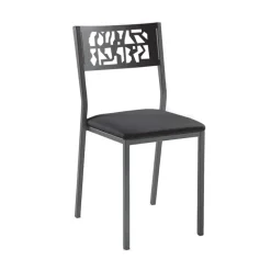 Slide Industrie Carrier® Chaise de cuisine moderne en métal style industriel