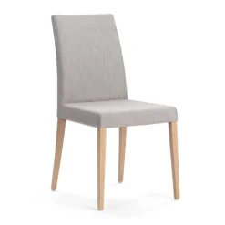 Slim Mobitec® Chaise de salle à manger en tissu et pieds en bois