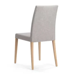 Slim Mobitec® Chaise de salle à manger en tissu et pieds en bois