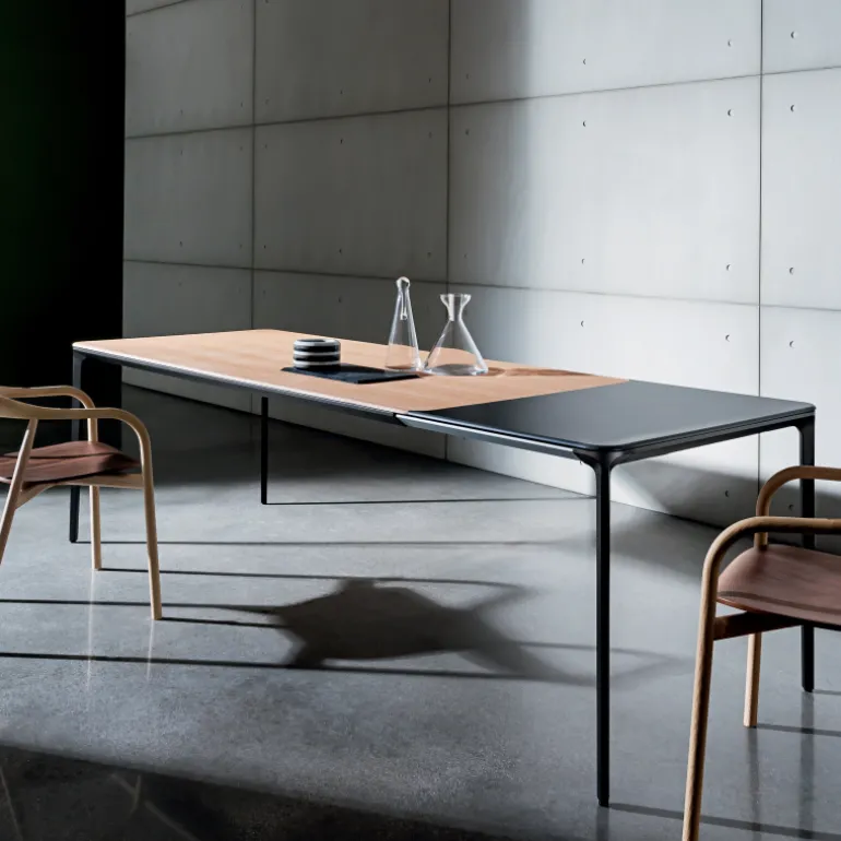 Slim Sovet® Table design extensible en bois