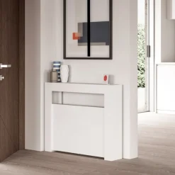 Slimmy Table console extensible de fabrication italienne en mélaminé