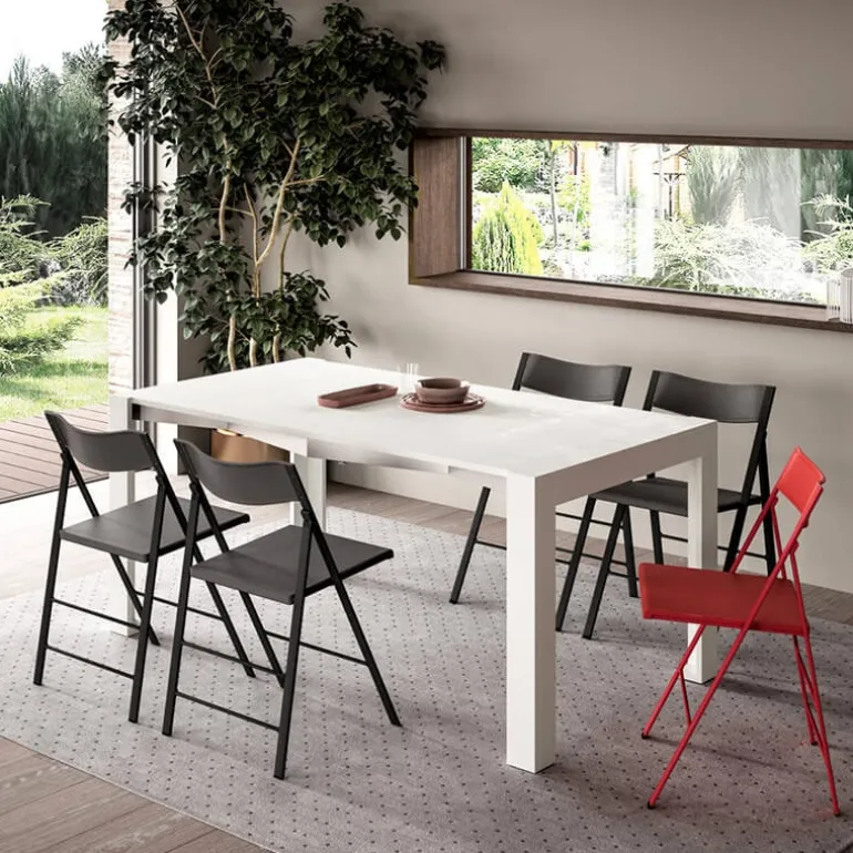 Slimmy Table console extensible de fabrication italienne en mélaminé
