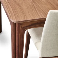 SM26/27 Table de salle à manger scandinave en placage bois avec allonges