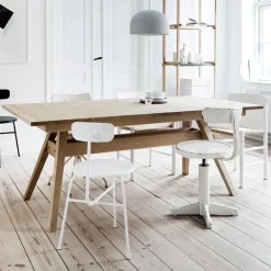 SM11 Table de séjour scandinave extensible en bois