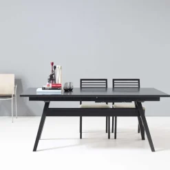 SM11 Table de séjour scandinave extensible en bois