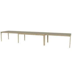 SM26/27 Table en Fenix rectangulaire extensible avec pieds en bois