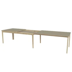 SM26/27 Table en Fenix rectangulaire extensible avec pieds en bois