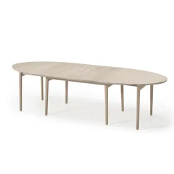 SM78 Table ovale extensible en bois massif fabriquée au Danemark