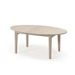 SM78 Table ovale extensible en bois massif fabriquée au Danemark