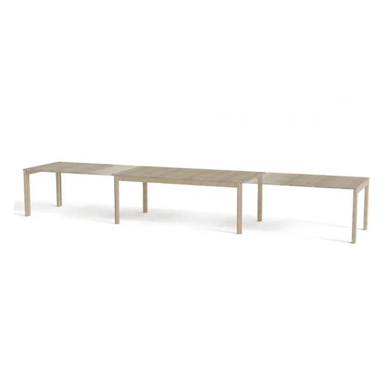 SM23/24 Table rectangulaire extensible en bois massif fabriquée au Danemark