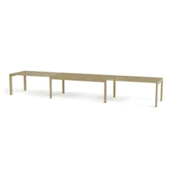 SM23/24 Table rectangulaire extensible en bois massif fabriquée au Danemark