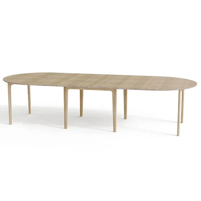 SM112 Table ronde extensible en bois massif conçue au Danemark
