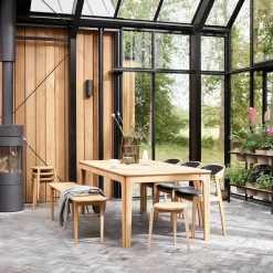 SM26/27 Table scandinave extensible en bois massif de fabrication danoise
