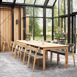 SM26/27 Table scandinave extensible en bois massif de fabrication danoise