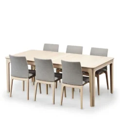 SM26/27 Table scandinave extensible en bois massif de fabrication danoise