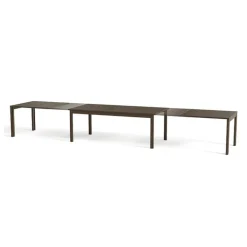 SM23/24 Table scandinave rectangulaire en bois avec allonges
