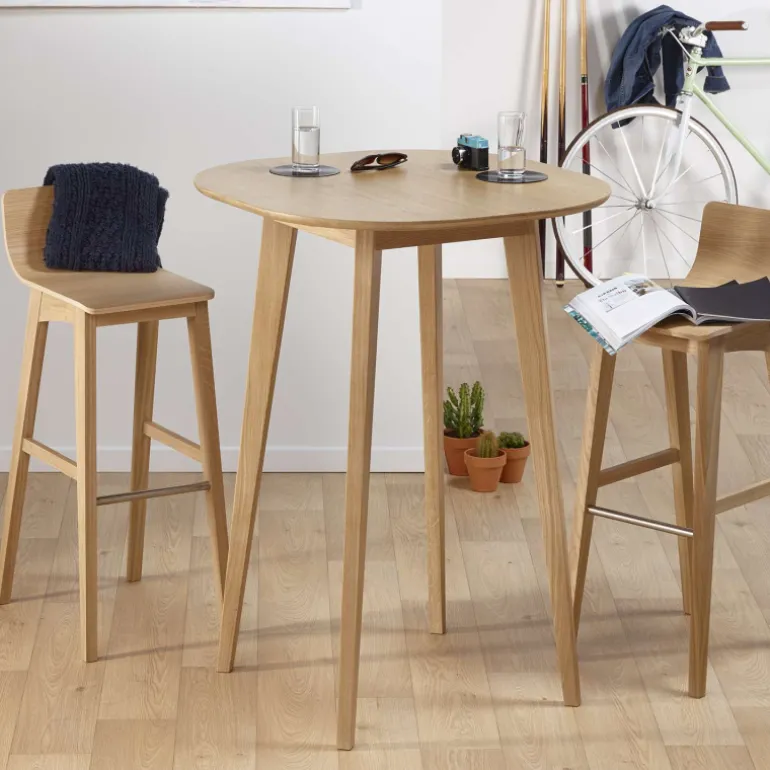 Snack Table de bar style scandinave en bois massif