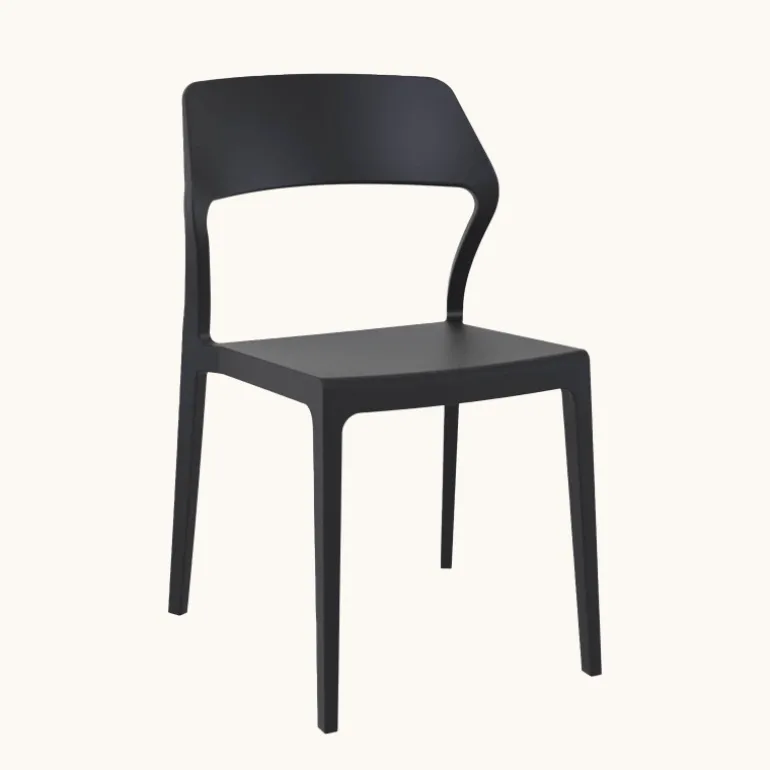 Snow Chaise d'extérieur empilable design en polypropylène