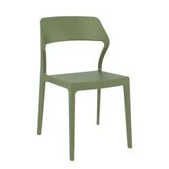 Snow Chaise d'extérieur empilable design en polypropylène