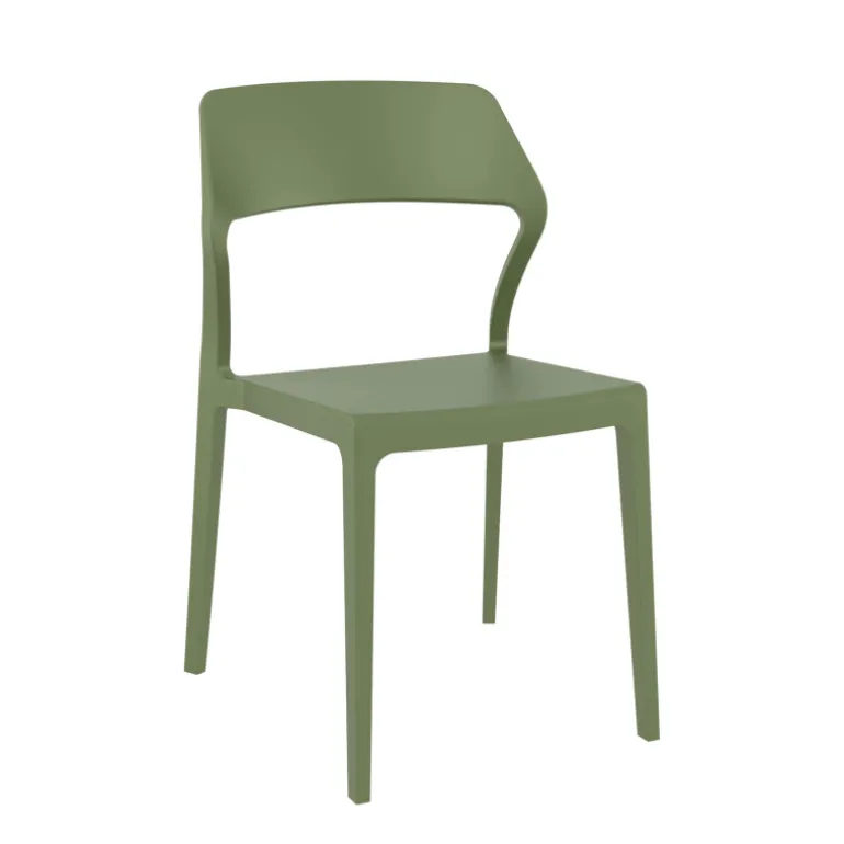 Snow Chaise d'extérieur empilable design en polypropylène