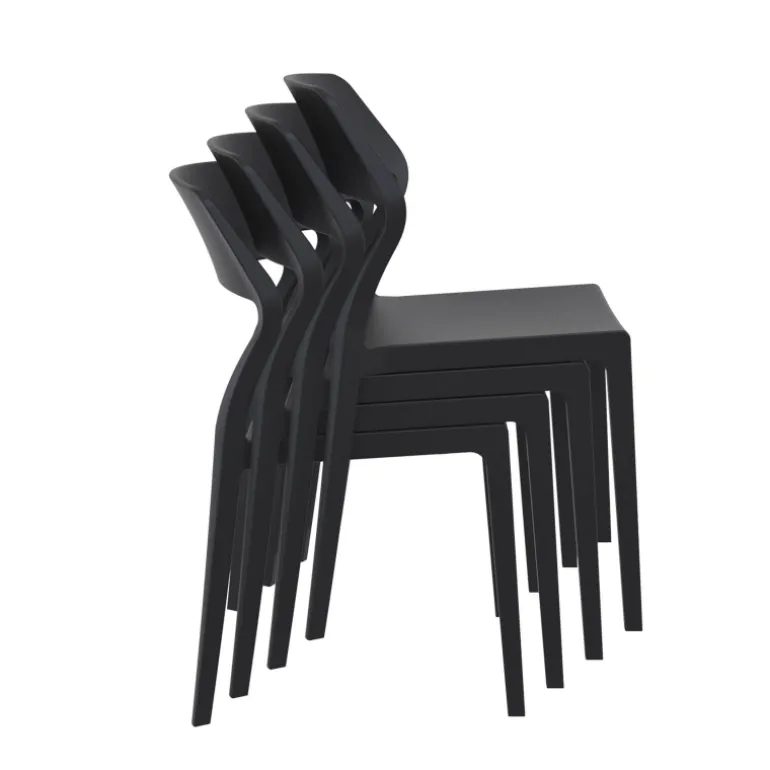 Snow Chaise d'extérieur empilable design en polypropylène
