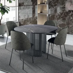 Soda Chaise cosy en tissu avec pieds en métal