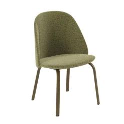 Sofia Chaise basse cosy en tissu et métal