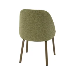 Sofia Chaise basse cosy en tissu et métal