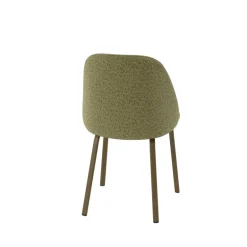 Sofia Chaise tissu confortable avec pieds en métal