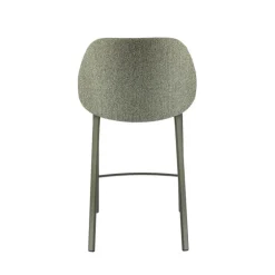 Sofia Tabouret snack confortable en tissu avec pieds en métal