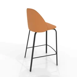 Sofia Tabouret snack cosy en simili avec pieds en métal