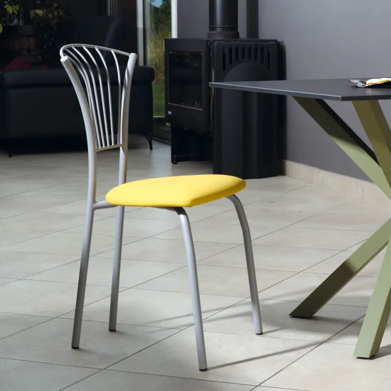 Solandre Carrier® Chaise de cuisine en synthétique et métal