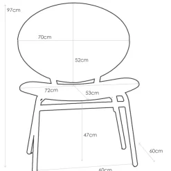 Solatium Carrier® Chaise confort ergonomique pour personne corpulente