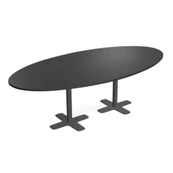 Spinner 2 Table ovale en stratifié avec deux pieds
