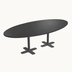 Spinner 2 Table ovale en stratifié avec deux pieds