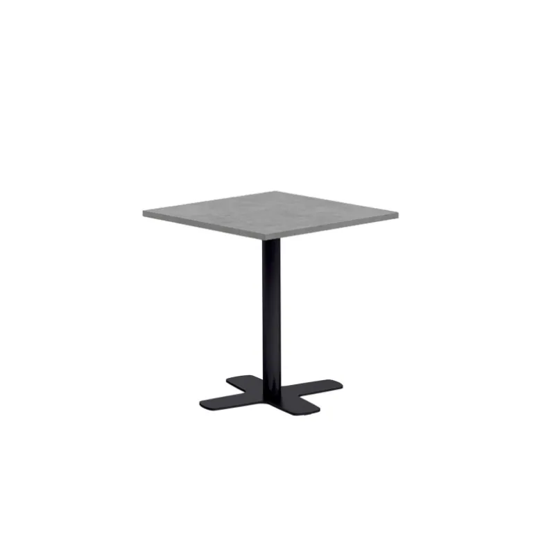 Spinner Table de cuisine carrée en stratifié avec pied central