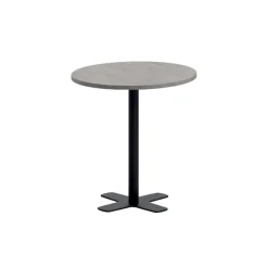 Spinner Table snack ronde pour cuisine en stratifié avec pied central
