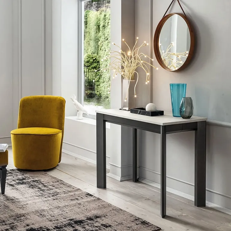 Steave Console extensible rectangulaire en stratifié