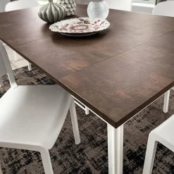 Steave Console extensible rectangulaire en stratifié